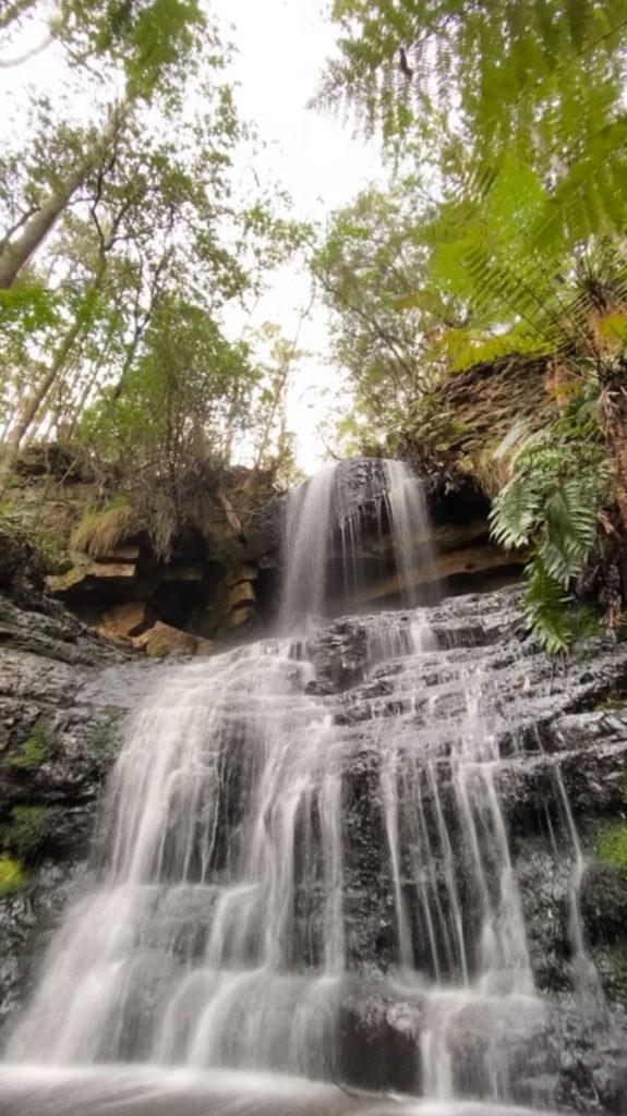 Shower Falls in Tasmania in Tasman National Park
